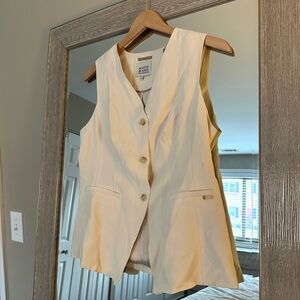 Scotch And Soda Ivory Vest Blouse Size Medium NWT